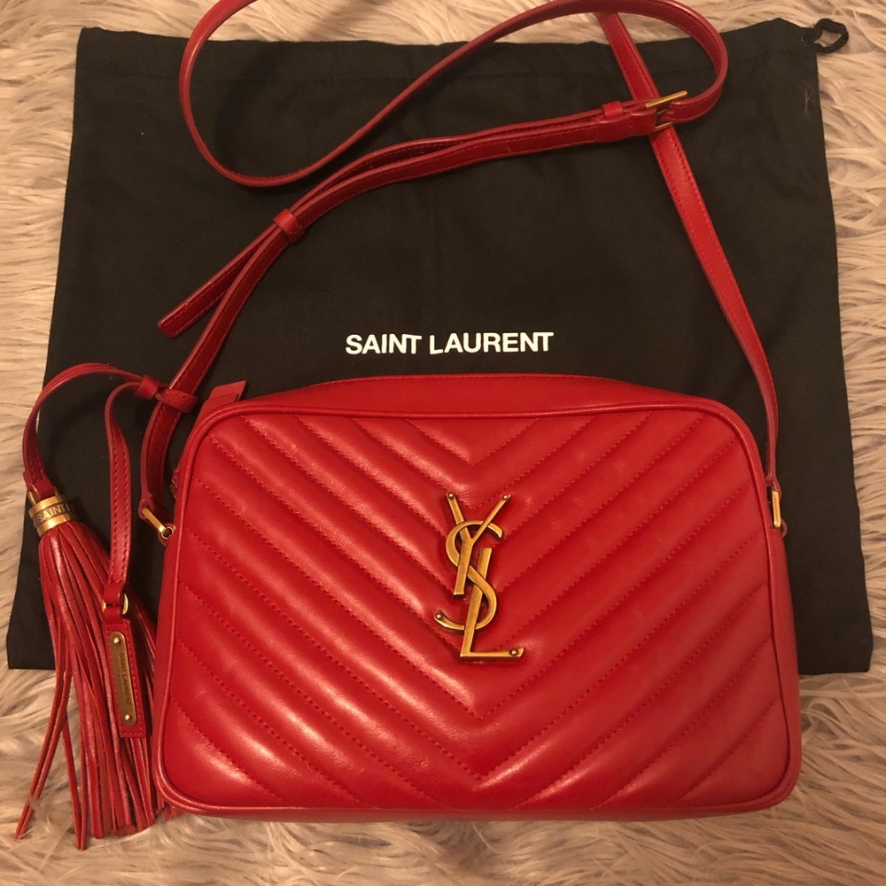 Saint Laurent LOU CAMERA BAG IN MATELASSÉ LEATHER